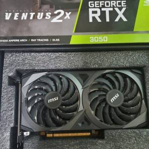 MSI GeForce RTX 3050 VENTUS 2X 8G Display 顯示卡