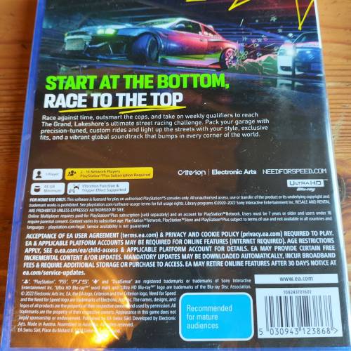 NFS UNBOUND PS5