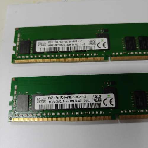SK Hynix ECC DDR4-2933 RDIMM Server Ram 16GB x2