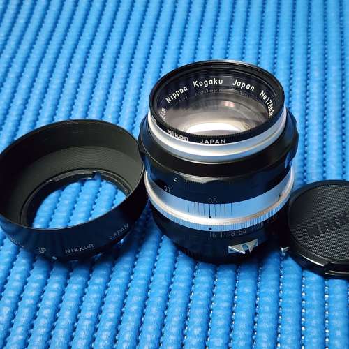 Nippon Kogaku Nikkor-S Auto 5.8cm F1.4 + Nikon 大F 50mm F1.4 遮光罩