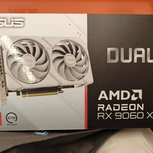ASUS 華碩 Dual RX 9060 XT White 16GB 顯示卡