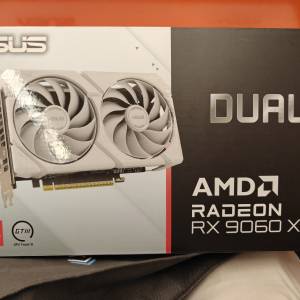 ASUS 華碩 Dual RX 9060 XT White 16GB 顯示卡