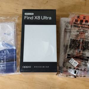 賣100%全新未開封未激活Oppo Find X8 Ultra 月光白(256GB),送機套及兩芒貼。