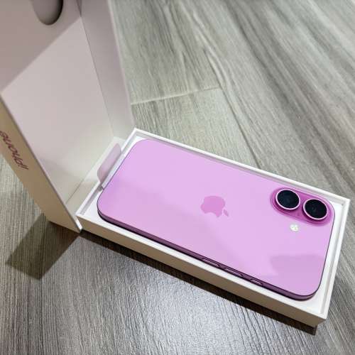 99.9999%new 港行 Apple iPhone 16 256GB Pink 粉紅色