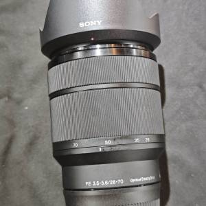 sony 28-70 索尼 28mm 70mm 28 70 FE 冇盒冇單有罩 鏡片通透冇花冇霉 送filter 功能...
