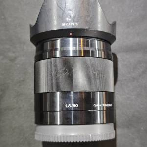 sony 50/1.8 E APSC 半幅 索尼 50mm 50 冇盒冇單有罩 送filter 鏡片通透冇花冇霉 功...