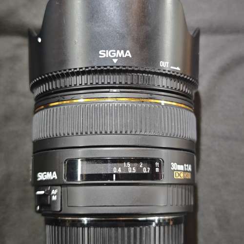 sigma 30/1.4 DC EX HSM 適馬 30mm 30 for Canon 佳能 EFS 半幅 APSC 冇盒冇單有罩 ...