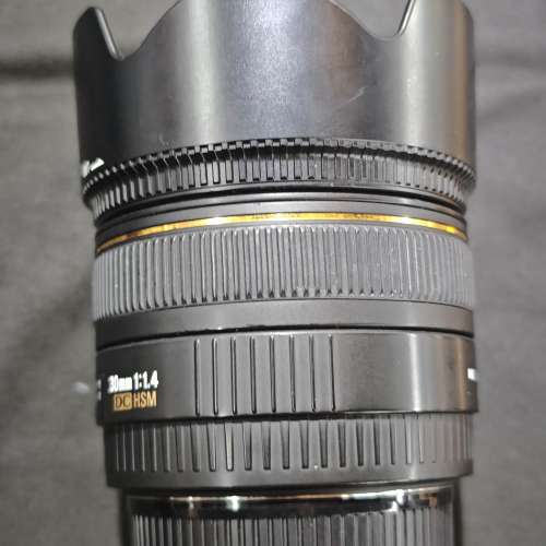 sigma 30/1.4 DC EX HSM 適馬 30mm 30 for Canon 佳能 EFS 半幅 APSC 冇盒冇單有罩 ...