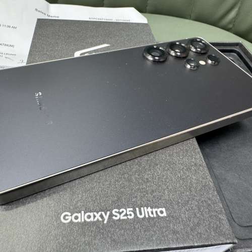 99%New Samsung S25 Ultra 5G 12+512GB 黑色 香港行貨 有單 三星保養到2026年2月10...
