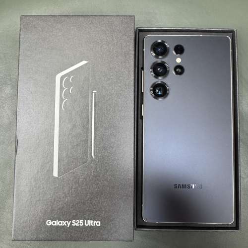99%New Samsung S25 Ultra 5G 12+512GB 黑色 香港行貨 有單 三星保養到2026年2月10...