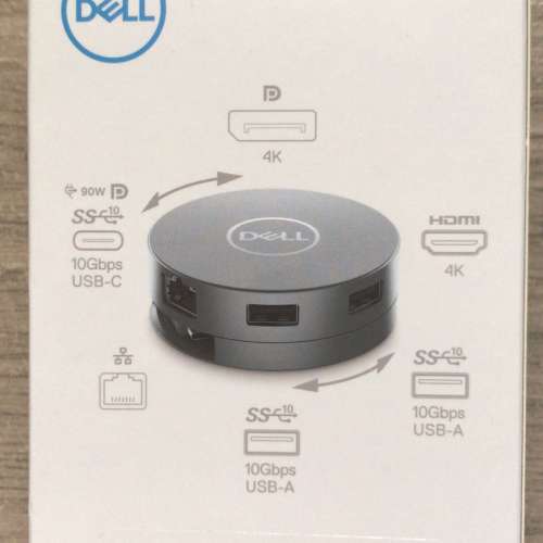全新 Dell 6 合 1 USB-C 多連接埠轉接頭 - DA305