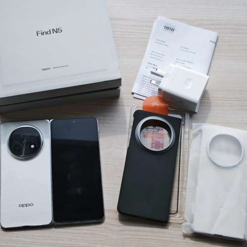 90%新 Oppo Find N5 行貨 16+512GB 白色 保養至26年6月FindN5 大摺機 輕薄 Full Set