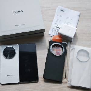 90%新 Oppo Find N5 行貨 16+512GB 白色 保養至26年6月FindN5 大摺機 輕薄 Full Set