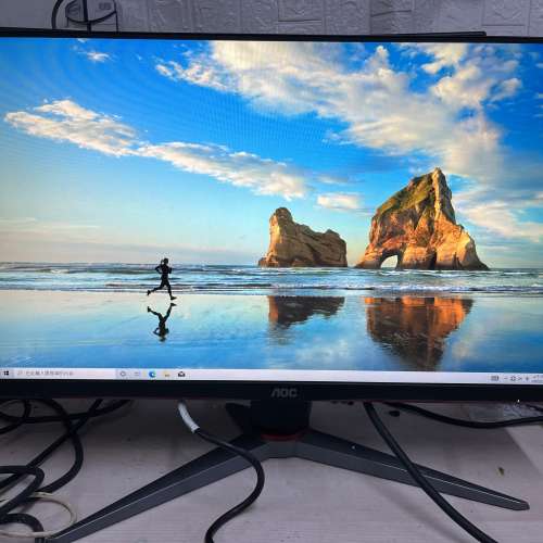AOC 23.8吋 144Hz 電競顯示器 24G2E 腳架可升高拉低