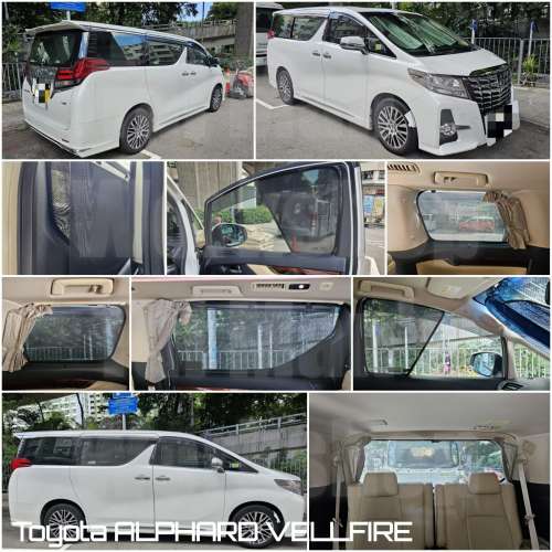 Toyota Vellfire Alphard 30 全車防曬磁石窗網