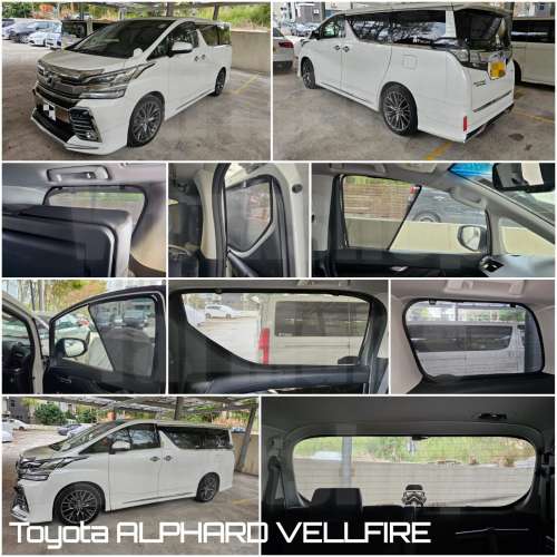 Toyota Vellfire Alphard 30 全車防曬磁石窗網