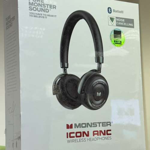 全新Monster Icon Active Noise Cancelling Headphones 頭戴式耳機