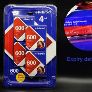 [全新未開] 原裝寶麗來４盒裝吸塑優惠裝從未拆封 600 菲林 - 已過期 - 到期０３／...