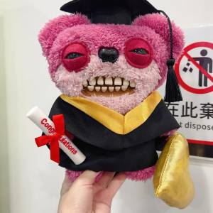 睇下文⭕️ 【同系列炒到$1299】歐美絕版  2024 fuggler泰迪熊公仔 fuggler畢業公仔...