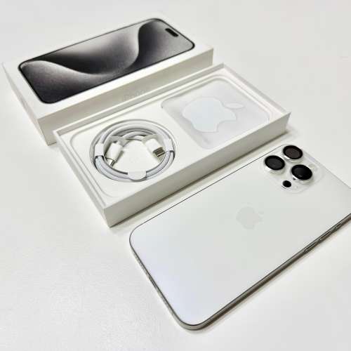 香港行貨IPHONE 15 PRO MAX 256GB 白色