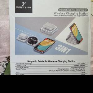 三合一無線充電  只開封未用過