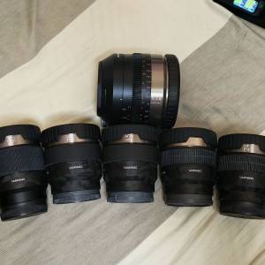 Samyang Vaf cine lens 24 35 45 75 100 & 1.7x anamorphic adapter sony E , FE