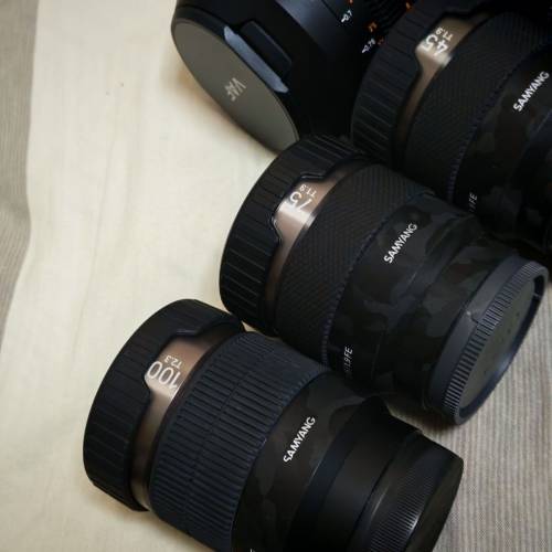 Samyang Vaf cine lens 24 35 45 75 100 & 1.7x anamorphic adapter sony E , FE