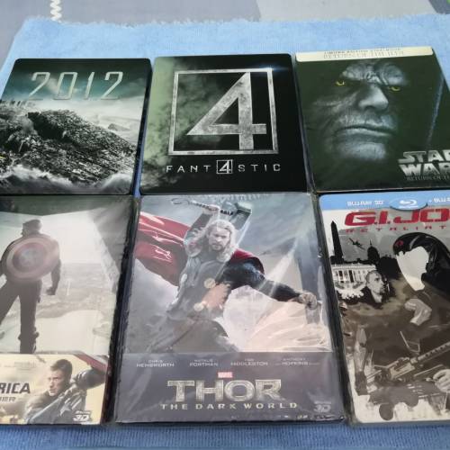 港版鐵盒裝藍光碟6套(100%冇花,全部都有中文字幕)