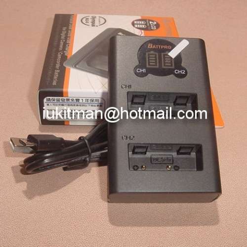 BLS1 BLS-1 BLS5 BLS-5 BLS-50 USB雙位充電器合Olympus E-PL9,E-M10,OM SYSTEM OM-5...