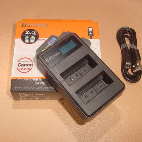 LPE10 LP-E10 USB充電器合Canon EOS 1300D,1500D,2000D,4000D 及多款相機專用請看...