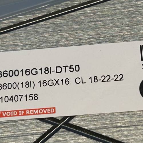 ADATA XPG SPECTRIX D50 RGB DDR4 32GB (16GB x 2) 3600MHz CL18 (AX4U360016G18I-DT5