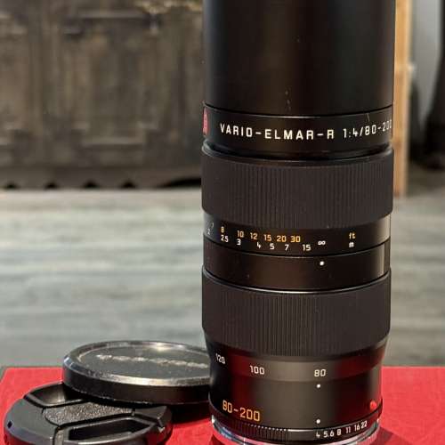 Leica 11281 Vario Elmar-R 80-200mm f4 ROM Lens E60 lens with adapter to EOS