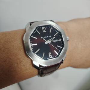 扺玩之選🔥Gerald genta大師設計🤎漂亮啡色面BVLGARI OCTO ROMA (102705) ，足2年保...