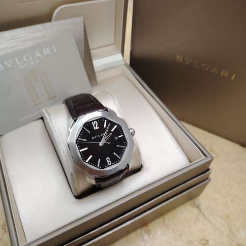 扺玩之選🔥Gerald genta大師設計🤎漂亮啡色面BVLGARI OCTO ROMA (102705) ，足2年保...