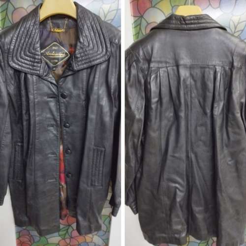 意大利名牌Antonini 女裝羊皮真皮皮褸保暖外套Italy ladies genuine sheep leather...