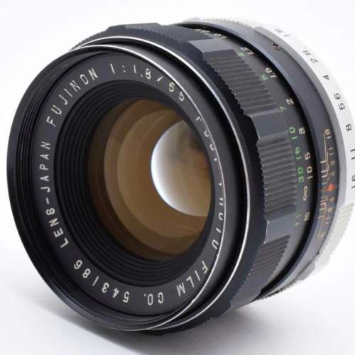 (M42) Fujinon 55mm F1.8 富士 Fujica 標準鏡 銳利黃金鍍鏌 合 FX A7 Nex Eos