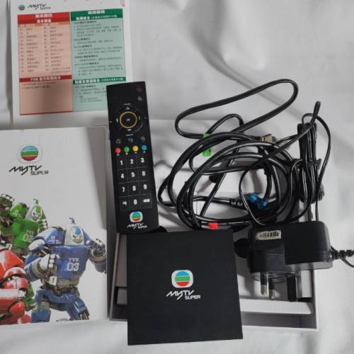My TV Super A11/A12 電視盒子。遙控，火牛，HDMI cable.