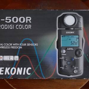 Sekonic C-500R PRODIGI Color 色溫錶內置Pocket Wizard 無線觸發配件有盒齊件 本...