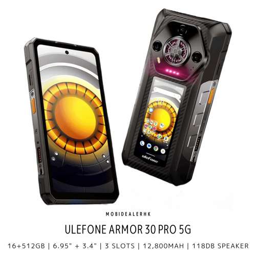 全新 New | Ulefone Armor 30 Pro 5G 三防手機 | 16+512Gb 6.95" + 3.4" | 夜視鏡 ...