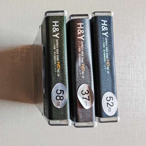 H&Y filter 37mm 52mm 58mm