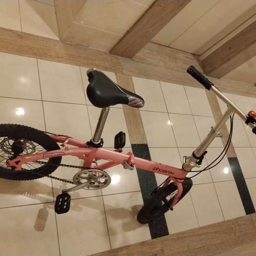 舊 Phoenix16吋 中童/大人 用單車。16吋，可摺，單速，身高 1米至1.6米 人仕合用。