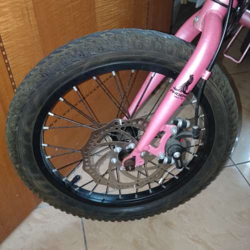 舊 Phoenix16吋 中童/大人 用單車。16吋，可摺，單速，身高 1米至1.6米 人仕合用。
