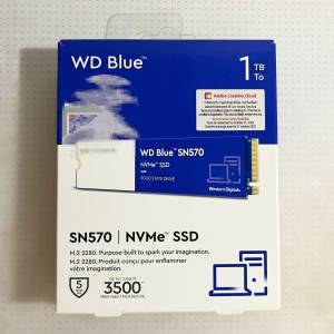 WD Blue SN570 NVMe SSD 1TB 全新沒保養 **不議價**