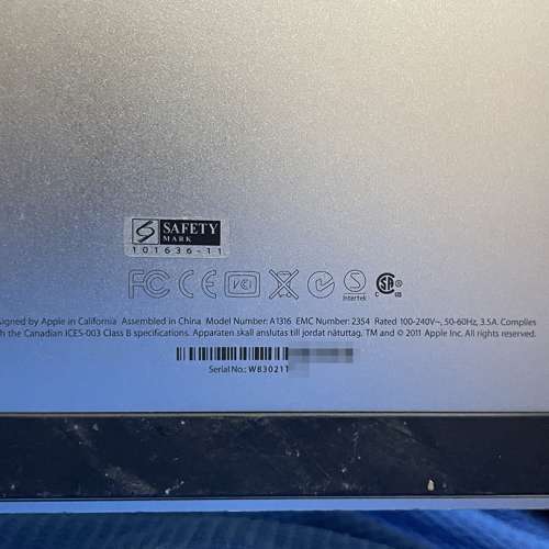 APPLE 27吋 2K LED Cinema Display 顯示器