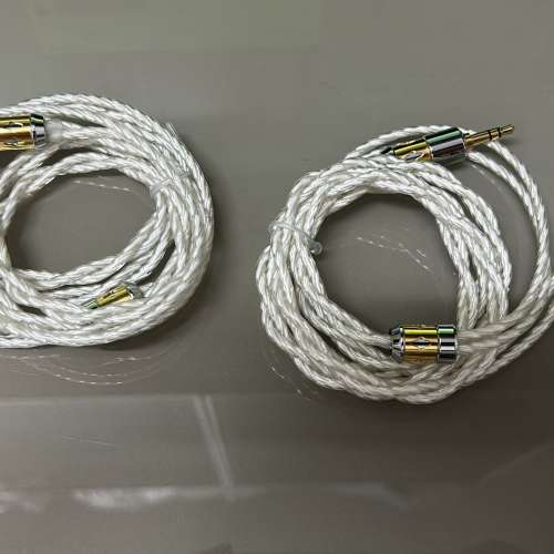 (優惠)[耳機線名:雙子]新高階技術2絞耳機升級線(德國銅渡銀絲+瑞士單晶白銅組合)MC...