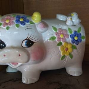 一對懷舊豬仔錢罌