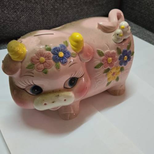 一對懷舊豬仔錢罌