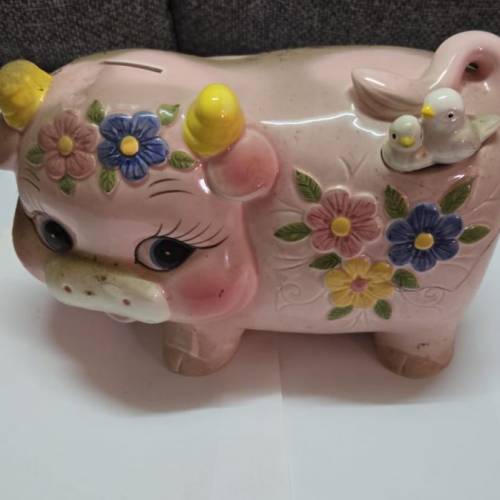 一對懷舊豬仔錢罌