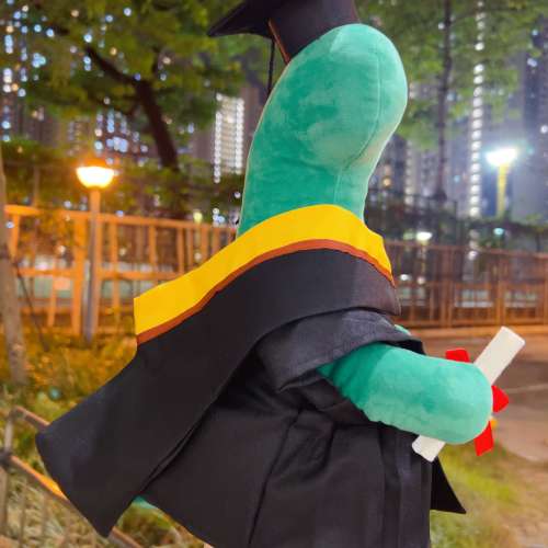 睇下文‼️［同行賣七百幾蚊］已停產最後一隻正版訂製 joguman畢業公仔 joguman gr...