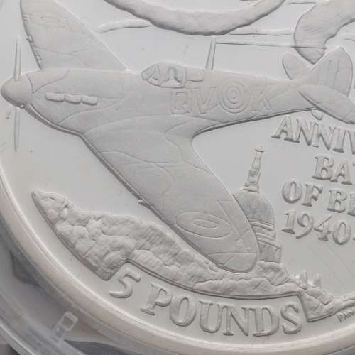GIBRALTAR 2000 BATTLE OF BRITAIN 60 ANNIVERSARY .925 STERLING SILVER PROOF £5